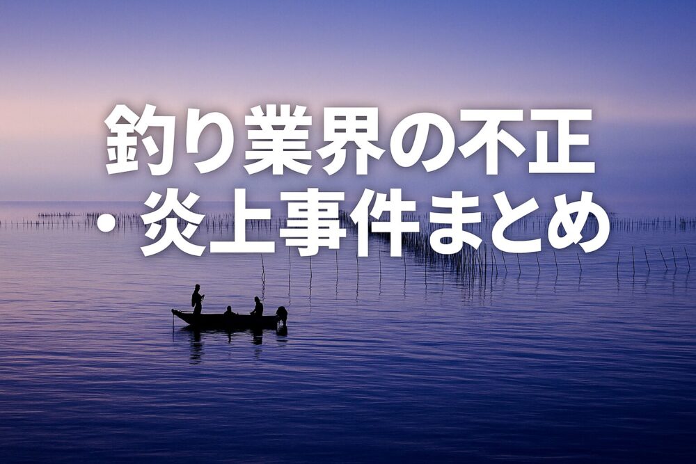 バス釣り不正・不祥事