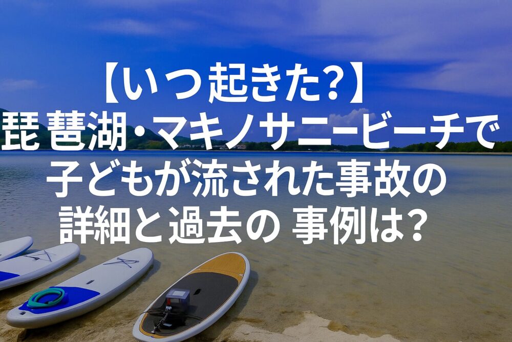 琵琶湖 事故