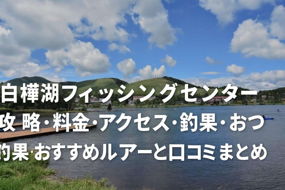 白樺湖フィッシングセンター バス釣り